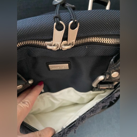 Lululemon Large Vintage Rare Gym/Travel Carry On Tote Shoulder Bag Navy & Silver - Picture 6 of 16